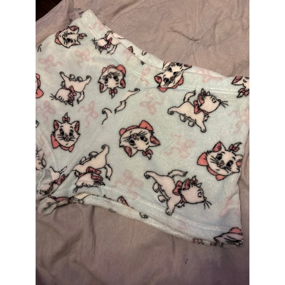 Disney Aristocats Women's Coquette Bow Super Soft Fleece Marie Sleep Shorts, L - Picture 2 of 5